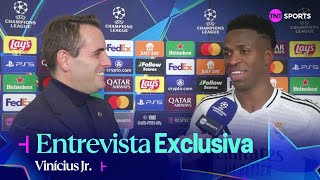 VINÍCIUS JR “ES MI PRIMER HATTRICK EN LA CHAMPIONS LEAGUE”  REAL MADRID 52 BVB  ENTREVISTA [upl. by Rothstein]