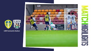 Leeds United 21 Albion  PL2 Highlights [upl. by Enail]