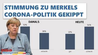 STIMMUNG zu Merkels CoronaPolitik GEKIPPT  INSAMeinungstrend [upl. by Eremahs]