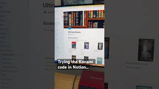 I put the Konami code into Notion… [upl. by Eetnom]