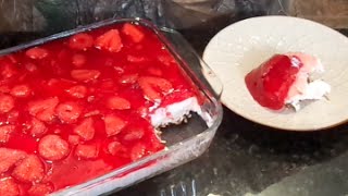 Vinnies Vittles Strawberry Pretzel Salad [upl. by Eioj]