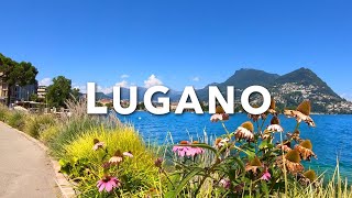 LUGANO Switzerland  Ticino Lakeside Walking Tour [upl. by Quitt]