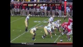 Georgia vs 7 Georgia Tech 2009 [upl. by Boiney]