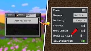 Create Minecraft server PeJava  Mobile Pc player play together [upl. by Savill444]