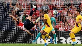 Aritz Aduriz Bicycle kick GOAL VS Barcelona HD [upl. by Nawd414]