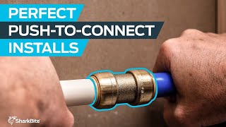 How to Install SharkBite PushtoConnect Fittings [upl. by Odraboel]