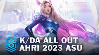 KDA ALL OUT Ahri Skin Spotlight  League of Legends [upl. by Bushore]