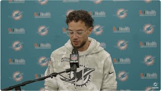 Postgame Interview  HC Mike McDaniel on Tua Tagovailoas performance in Dolphins MNF win over Rams [upl. by Neelrak433]