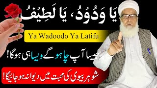 Ya Wadoodo ka Wazifa for Love  Ya Wadoodo Ya Latifu  Wazifa for Love Between Husband and Wife [upl. by Stalk]