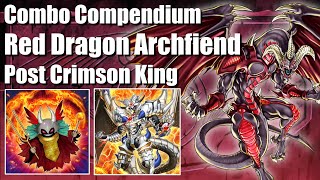 Combo Compendium Red Dragon Archfiend w Bystials  YuGiOh Post Crimson King [upl. by Azzil]