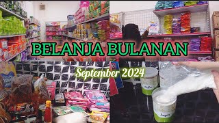 Belanja bulanan September 2024  tips agar irit  ummu fafa [upl. by Nnylram409]