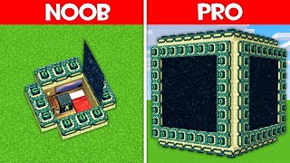 Minecraft Battle END PORTAL HOUSE BUILD CHALLENGE  NOOB vs PRO vs HACKER vs GOD in Minecraft [upl. by Ilsa]