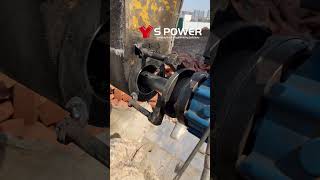 portable line boring machine on site S POWER automobile enginerepair [upl. by Weisman626]