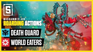 Death Guard vs World Eaters  Warhammer 40k Boarding Actions LIVE [upl. by Fleurette]