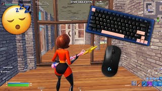 Satisfying Poppy Fortnite Keyboard ASMR Sounds Epomaker P75  LoFi Music [upl. by Nosrej]