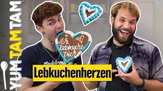 Lebkuchenherzen I Süßes OktoberfestRezept [upl. by Giliana]