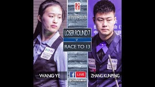 Wang Ye CHN VS Zhang Kunpeng CHN  LR7  2018 Joy Cup Chinese 8 Ball International Open [upl. by Elletsyrc770]