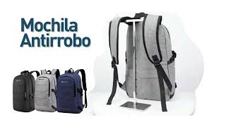 Mochila Antirrobo para Laptop Hasta 156 Pulgadas Bloqueo por Contraseña de Código [upl. by Novonod]