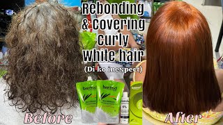 DIY REBOND WITH HAIR COLOR USING BREMOD  VLOG 68 [upl. by Keener220]