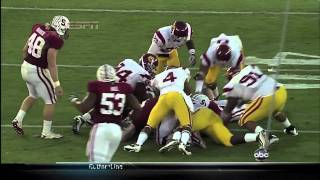 Stanford vs USCAndrew Luck Lays out Shareece Wright Impressive tackle by QB [upl. by Hauck]