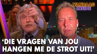 Johan tegen Valentijn Die negatieve vragen van jou hangen mij de strot uit  VANDAAG INSIDE [upl. by Latnahs]