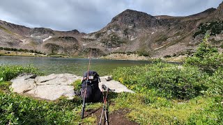 Twin Crater Lakes Rawah Wilderness 82424 128 miles 2700 ft el gain [upl. by Linzy]