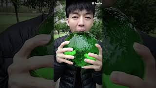 Big ice Green ball for you ❤️iceboysynthesis iceboy food asmr mukbang shorts [upl. by Lonergan]