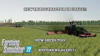 3 BRAND NEW TRACTORS FS22 Western Wilds Timelapse Eps 21 [upl. by Thorwald430]