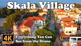 Skala Village Kefalonia Cephalonia from Drone in 4K [upl. by Cousins311]