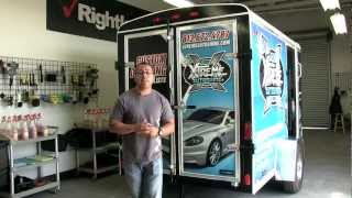 9800 Mobile Auto Detailing Trailer with Rightlooks Daniel Baza [upl. by Nnylylloh]