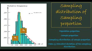 Statistics 06 Sampling distribution of sample proportion [upl. by Boykins]