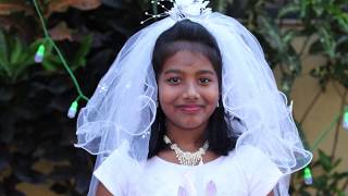 First Holy communion of Evana Thresia Seby [upl. by Ilellan]