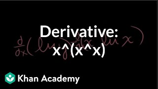 Derivative of xxx  Taking derivatives  Differential Calculus  Khan Academy [upl. by Spillihp]