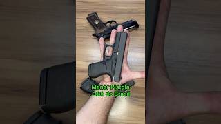 Menor Pistola do Brasil cabe no bolso GLOCK G42 380 boa pra porte permitida shorts [upl. by Kaltman]