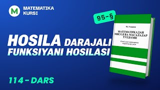 HosilaDarajali funksiyani hosilasi 114dars  MUsmonov [upl. by Amari]