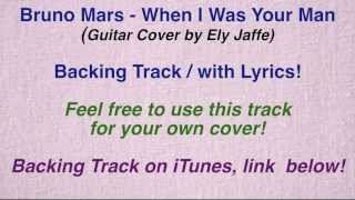 Bruno Mars  quotWhen i Was Your Manquot  Backing Track  Karaoke by Ely Jaffe on iTunes  Spotify [upl. by Wendy]