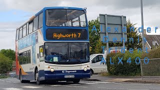 7 to Highworth Alexander Dennis Trident ALX400 Stagecoach Swindon [upl. by Anehsat]