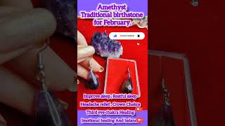 Amethyst calming crystal that promotes relaxation natural support for stress relief and creativity [upl. by Nawiat]