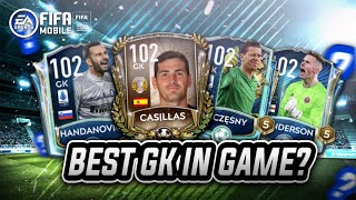 FIFA MOBILE TOP GK COMPARISON  SZCZESNY VS HANDANOVIC VS HENDERSON VS CASILLAS  GK COMPARISON EP2 [upl. by Esoranna184]