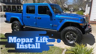 Jeep Gladiator Mopar Lift Install [upl. by Eeral217]