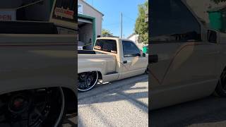 Bagged OBS Silverado Kandy Paint 🍭 on Forgiato Rims droppedtrucks obschevy silverado forgiato [upl. by Ennahtebazile]