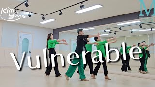 Vulnerable linedance 라인댄스전문강사 김영라인댄스 이전오픈5월18일파주운정역1번출구민라인댄스코리아파주지부 MLDK [upl. by Analli]