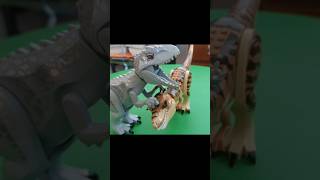 Tiranosaurio Rex vs Indominus Rex jurassicworld dinosaur [upl. by Colombi]