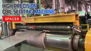 What Is Coil Slitting Machine Spacer KINGREAL High Precision Metal Slitting Machine Rewinding Line [upl. by Deeas]