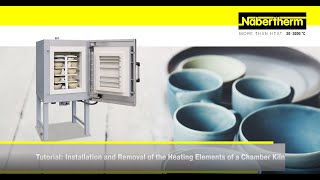 Installation and removal of the heating elements of a chamber kiln [upl. by Servetnick]