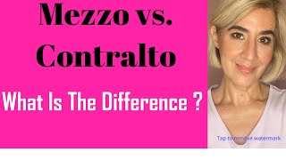 MezzoSoprano vs Contralto What is the Difference [upl. by Roberto]