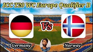 Germany vs Norway  Group B  ICC T20 World Cup Sub Regional Europe Qualifier B [upl. by Dre764]