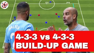 433 vs 433 buildup tactical game [upl. by Avek]