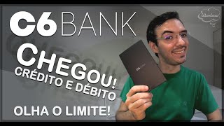 Chegou o CARTÃO C6 Bank de CRÉDITO e DÉBITO E olha o limite Informações úteis sobre o cartão [upl. by Herbst470]