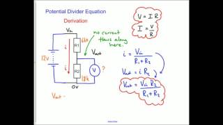 Potential Divider Derivation [upl. by Wickman]